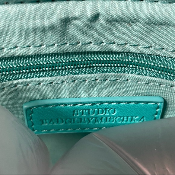 Studio Badgley Mischka Vegan Leather Green tote bag/shoulderbag. NEW with tags! - Picture 10 of 11